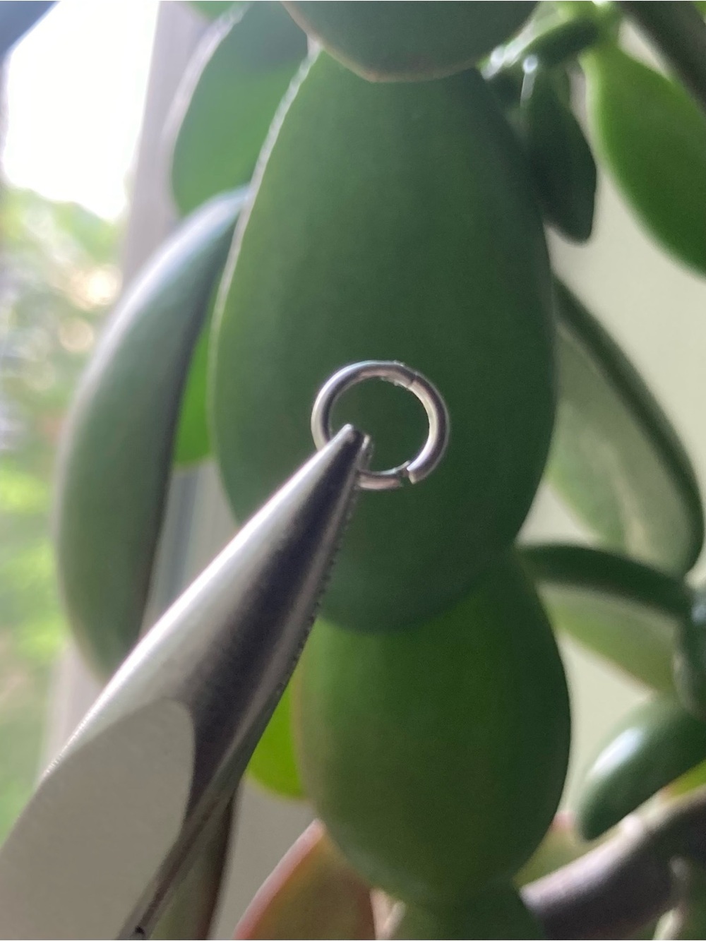 14k White Gold 18g 3/16" Clicker